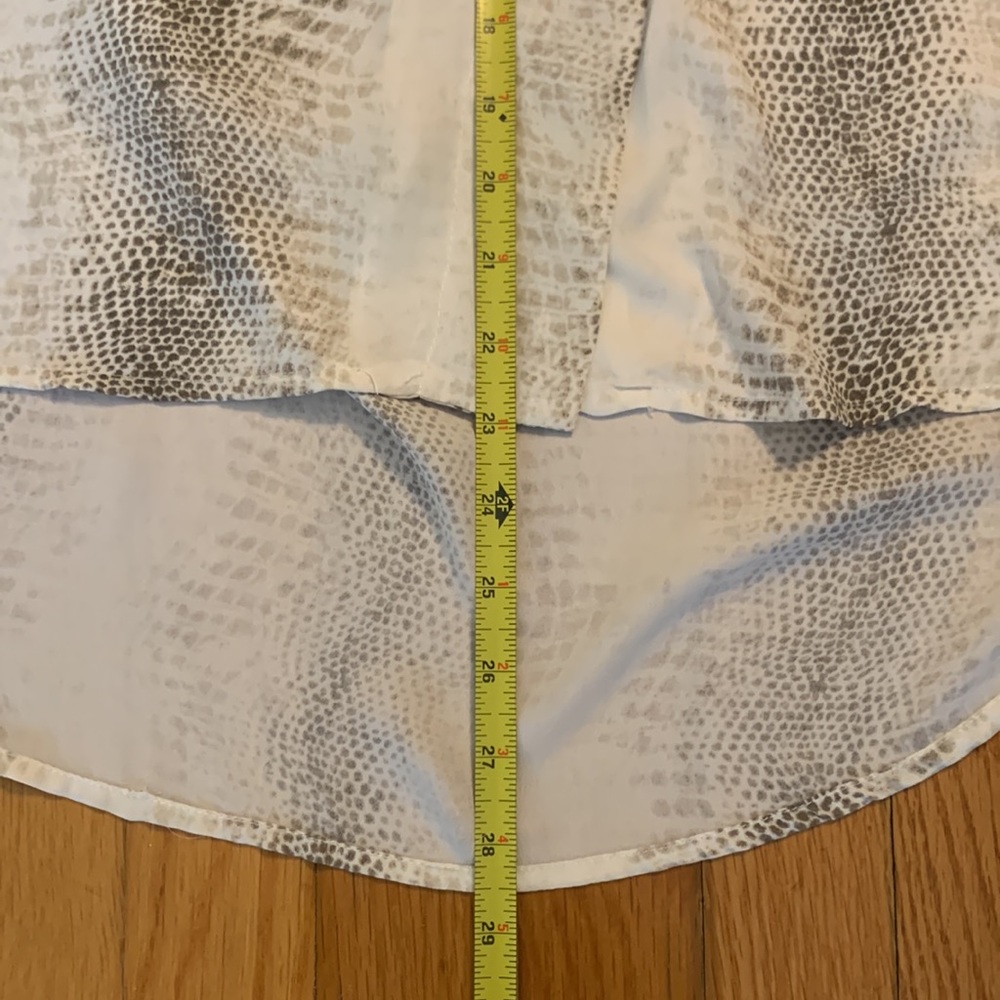 90’s Kenar Python Snakeprint Hi-Low Blouse - image 4